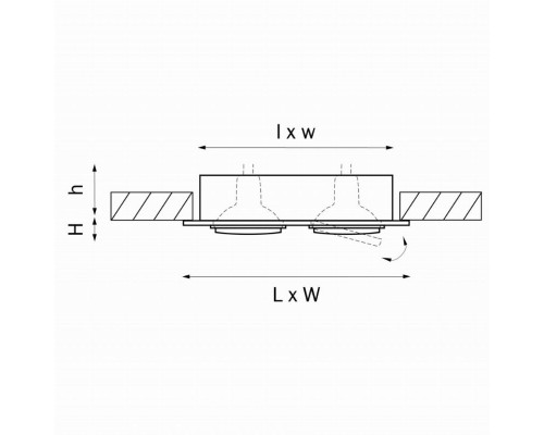 Встраиваемый светильник Lightstar Singo 011622