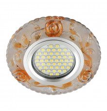 Встраиваемый светильник с LED подсветкой Fametto Luciole DLS-L150 Gu5.3 Glassy/Gold (UL-00003907)