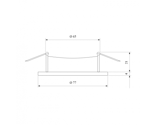 Встраиваемый светильник Elektrostandard 110 MR16 серебро (a053334)