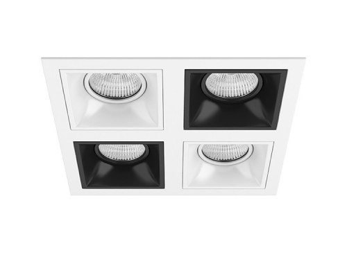 D54606070607 Встраиваемый точечный светильник Domino Quadro Lightstar (комплект из 214546+214506+214507+214506+214507)