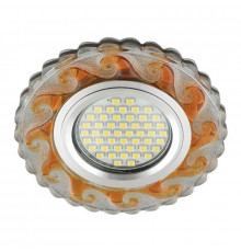 Встраиваемый светильник с LED подсветкой Fametto Luciole DLS-L139 Gu5.3 Glassy/Tea (UL-00003873)