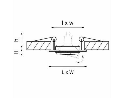 Встраиваемый светильник Lightstar Singo 011621