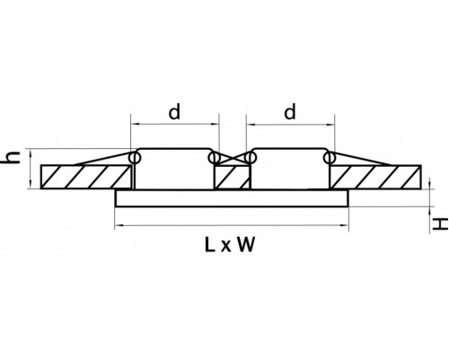 Встраиваемый светильник Lightstar Rifle 002544