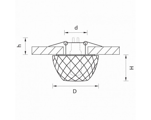 Встраиваемый светильник Lightstar Faseta 004334