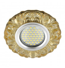 Встраиваемый светильник с LED подсветкой Fametto Luciole Dls-L136 Gu5.3 Glassy/Yellow (UL-00003863)