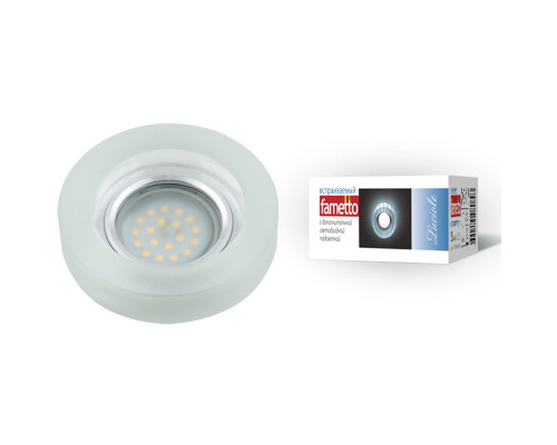 Встраиваемый светильник с LED подсветкой Fametto Luciole DLS-L110 GU5.3 CHROME-MATT CLEAR (UL-00000361)