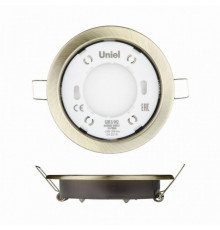 Встраиваемый светильник (UL-00005056) Uniel GX53/H2 Antique Brass 10 Prom