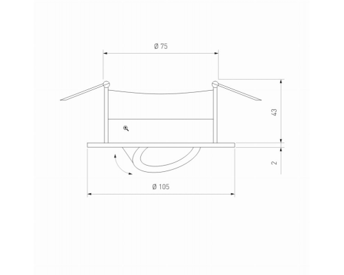 Встраиваемый светодиодный светильник Elektrostandard 9914 LED 6W WH белый 6W WH белый a044624