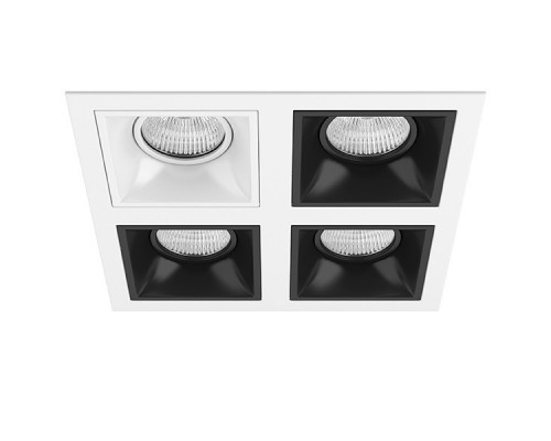 D54606070707 Встраиваемый точечный светильник Domino Quadro Lightstar (комплект из 214546+214506+214507+214507+214507)