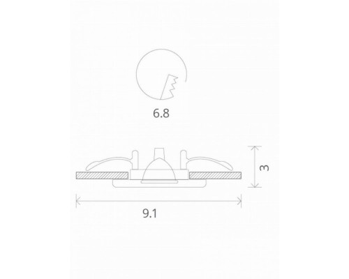 Встраиваемый светильник Arte Lamp Aqua A2024PL-1WH