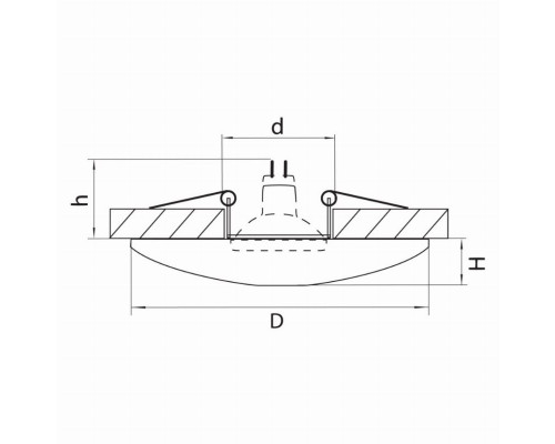 Встраиваемый светильник Lightstar Ceramo 042122