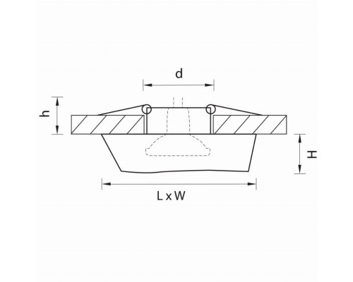 Встраиваемый светильник Lightstar Flutto 006430