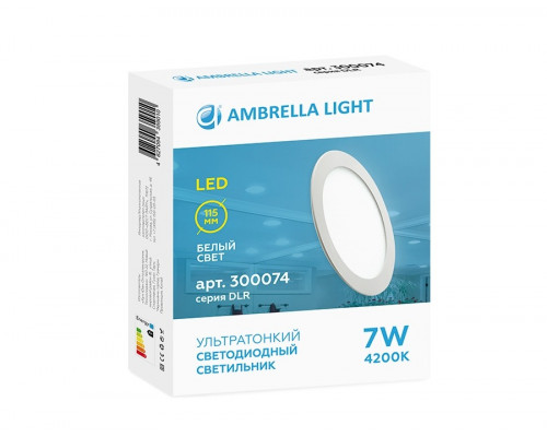 300074 Встраиваемый светодиодный светильник Ambrella light Downlight