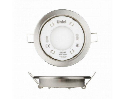 Встраиваемый светильник (UL-00005054) Uniel GX53/H2 Nickel 10 Prom