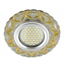 Встраиваемый светильник с LED подсветкой Fametto Luciole DLS-L149 Gu5.3 Glassy/Light Gold (UL-00003903)