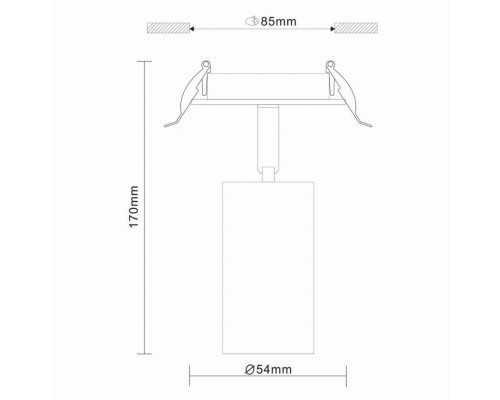 Встраиваемый спот ST-Luce Dario ST303.508.01