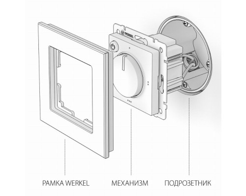 Терморегулятор электромеханический для теплого пола Werkel W1151108