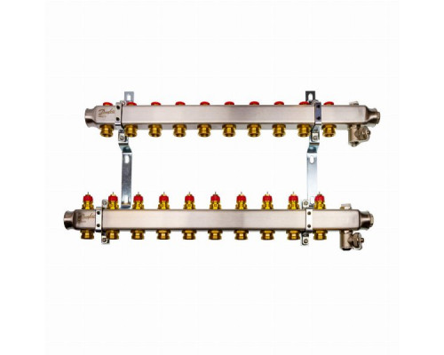 Комплект коллекторов Danfoss SSM-10 для 10 контуров