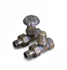 Комплект декоративных вентилей прямых для чугунных радиаторов  1/2