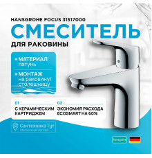 Смеситель для раковины Hansgrohe