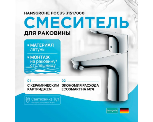 Смеситель для раковины Hansgrohe