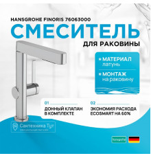 Смеситель для раковины Hansgrohe