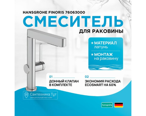 Смеситель для раковины Hansgrohe