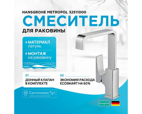 Смеситель для раковины Hansgrohe