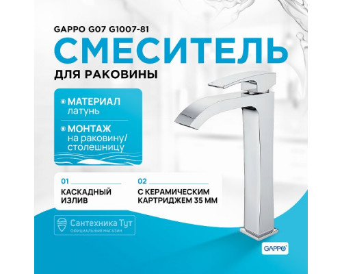 Смеситель для раковины Gappo