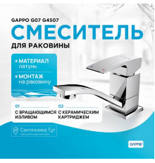 Смеситель для раковины Gappo