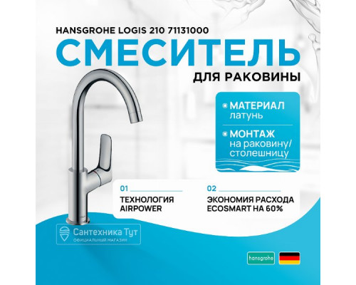 Смеситель для раковины Hansgrohe