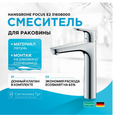 Смеситель для раковины Hansgrohe