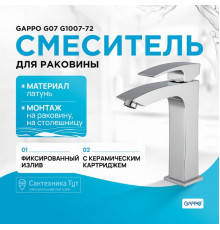 Смеситель для раковины Gappo