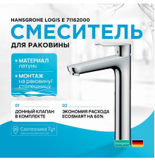 Смеситель для раковины Hansgrohe