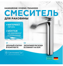 Смеситель для раковины Hansgrohe