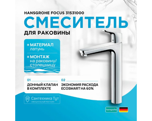 Смеситель для раковины Hansgrohe