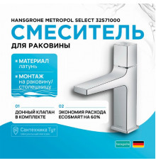 Смеситель для раковины Hansgrohe