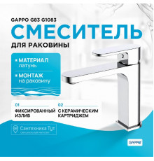 Смеситель для раковины Gappo