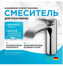 Смеситель для раковины Hansgrohe