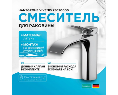 Смеситель для раковины Hansgrohe