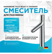 Смеситель для раковины Hansgrohe