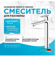 Смеситель для раковины Hansgrohe