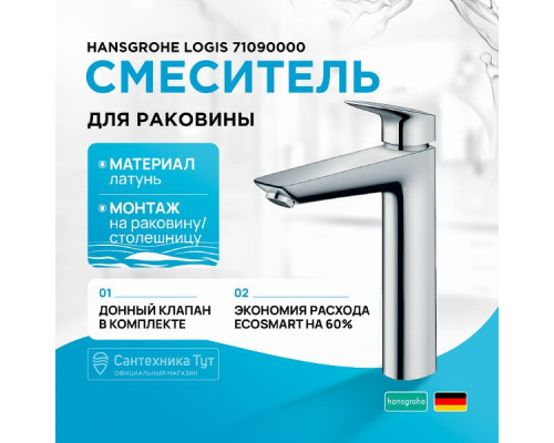 Смеситель для раковины Hansgrohe