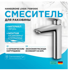 Смеситель для раковины Hansgrohe