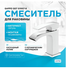 Смеситель для раковины Gappo