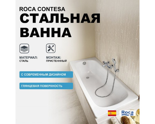 Стальная ванна Roca